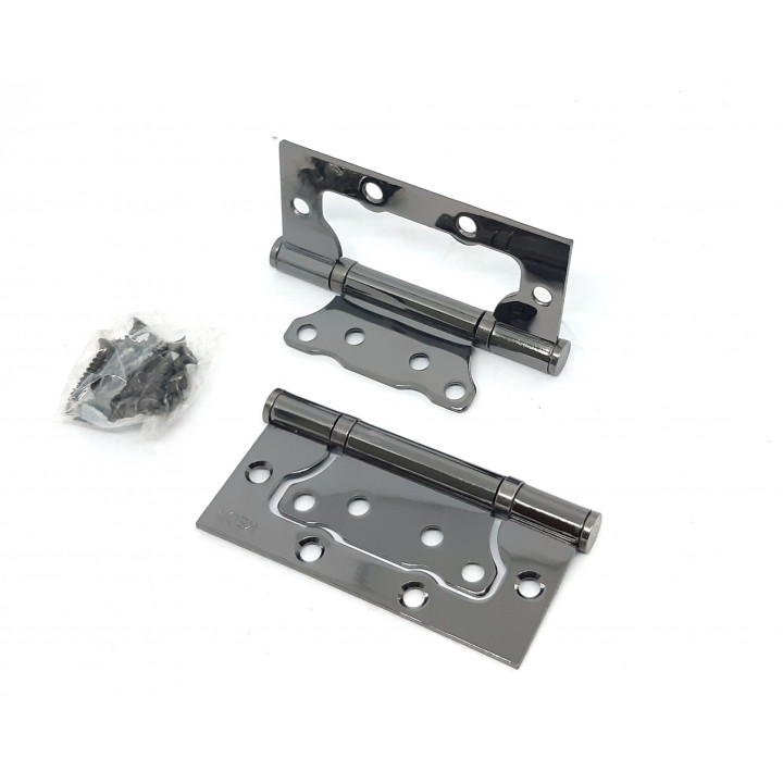 Петля KEDR FLUSH 100*75*2.5 mm Black nickel