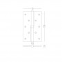 Петля MVM H-120L BLACK