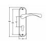 Ручка на планке KEDR MINI 61.323 GP/SN