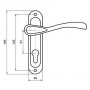 Ручка на планке KEDR MINI 61.1313 AB