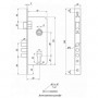 Комплект замка KEDR 2223-M70 (BS45*85 мм) NI никель